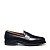 Solovair Hi Shine Penny Loafer in Black